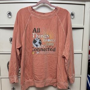 Old Navy Peach Sweater/Sweatshirt